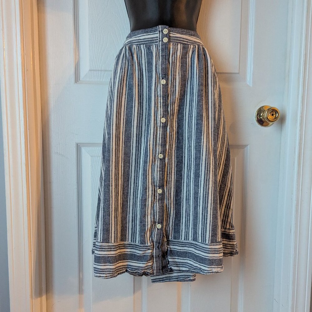 Peyton & Parker blue and white striped skirt - 12